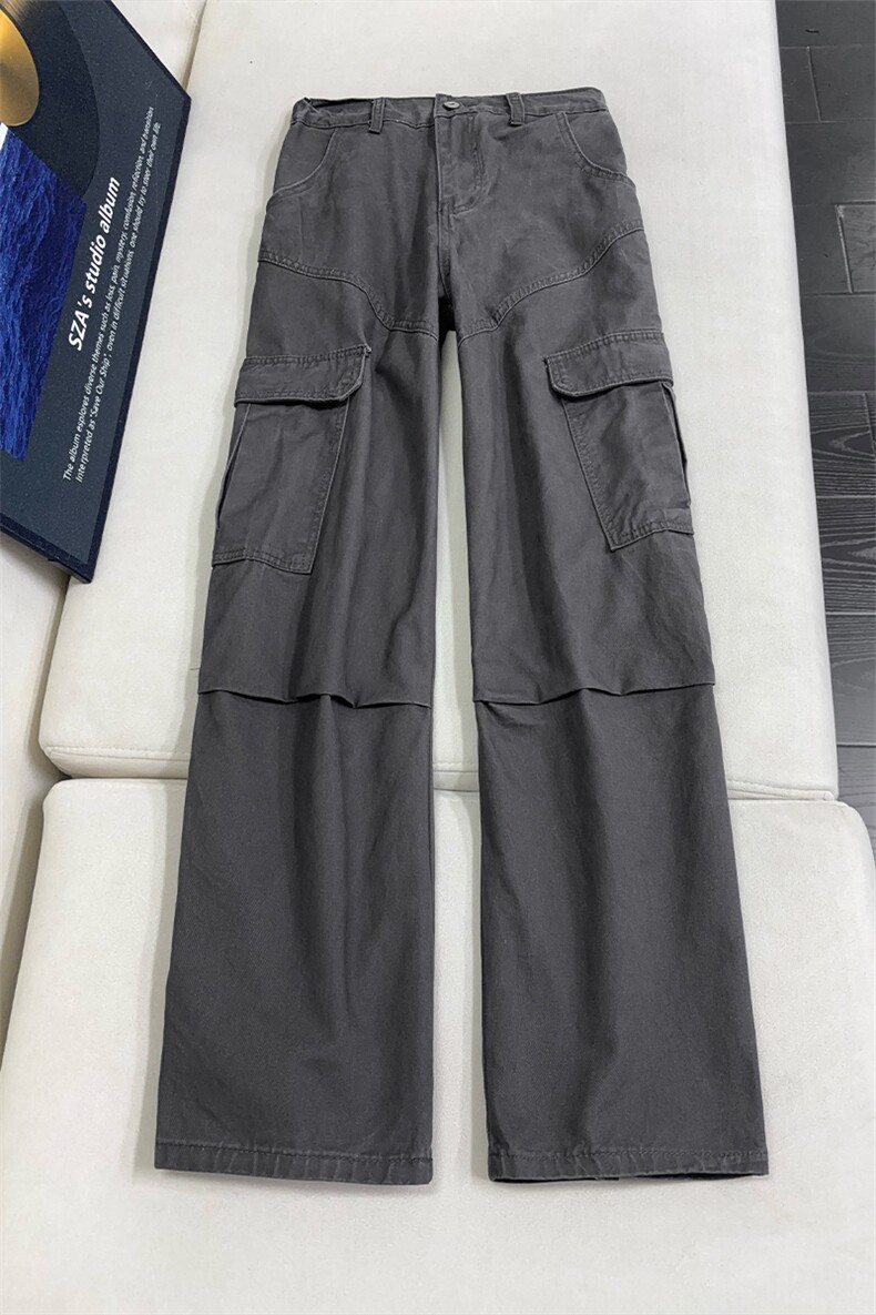 B221美式ins高街筒洗褪多口袋工装休闲牛仔裤LK26648-特P55控98,男装牛仔裤,电商B221
