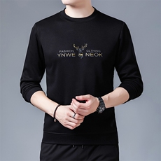 DN9288男式2023秋季新款长袖T恤男休闲男装圆领卫衣P53，男装卫衣，电商B360