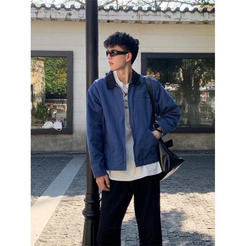 【有货】底特律工装外套男款潮牌高级感拼接夹克JK7704CC-特P68,男装夹克,星座1007（原301D）