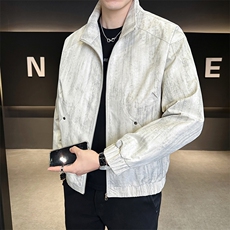 行政夹克男2025新款秋季休闲简约外套C317-J7719-P115，男装夹克，电商C317