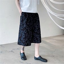 夏中国风亚麻七分裤男加肥大码民族裙裤夏季休闲阔腿裤子D605P65，男装休闲裤，星座312B-2