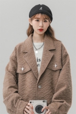 中性风美式夹克女潮牌夹克男情侣休闲大码M-5XL外套女JK8748P95控，男装夹克，星座227-7