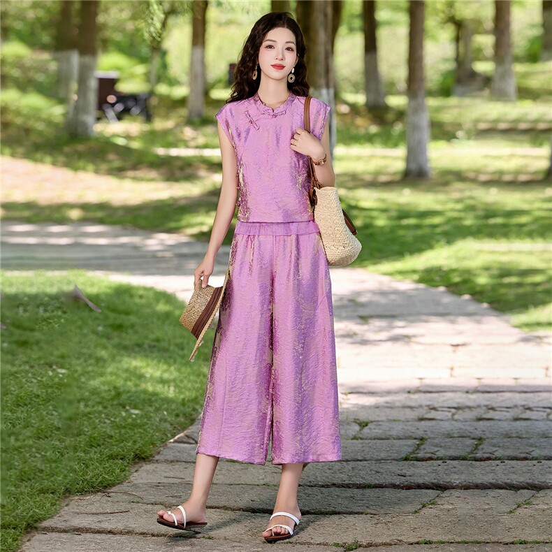 2026年夏季新中式套装,女装套装/套裙,贵人树