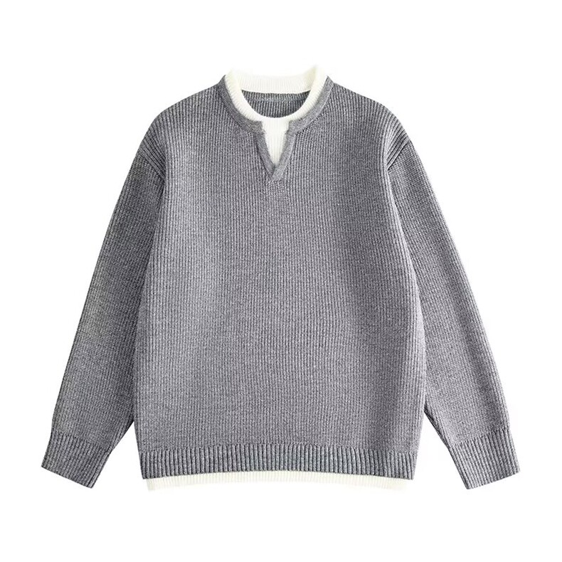 1506-1/M56231/P66设计感拼接假两件卫衣男长袖上衣百搭外套潮,女装短外套,星座1506-1