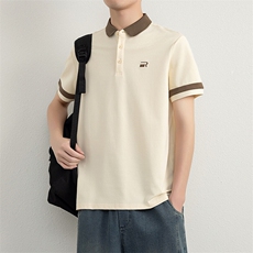 无影墙夏季短袖男刺绣翻领POLO衫T恤宽松休闲半袖上衣YD3107-P38，男装Polo衫，星座310B-3