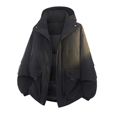 新款冬季大码羽绒棉服棉袄连帽工装韩版宽松外套A436-2533-P98，男装棉衣，电商A436