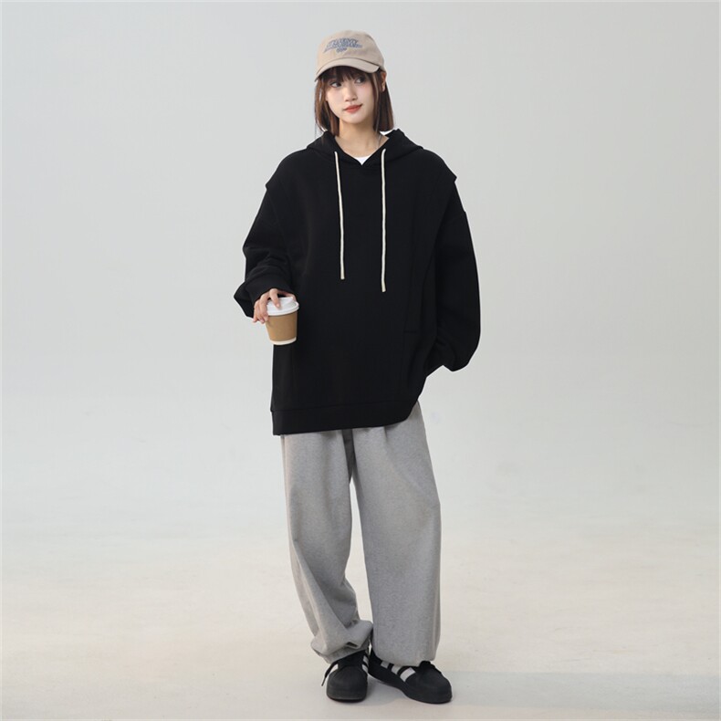 WY5001/P65春装新款高品质不起球连帽个性卫衣男潮流宽松上衣外套,男装卫衣,电商A141