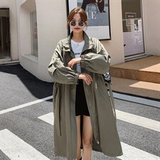 【现货】简约百搭休闲风衣251-612-P155-K218，女装风衣，浙宝189