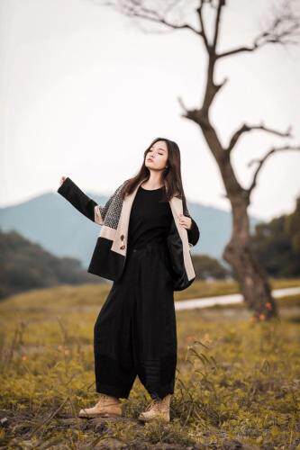 线象大衣，女装，线象