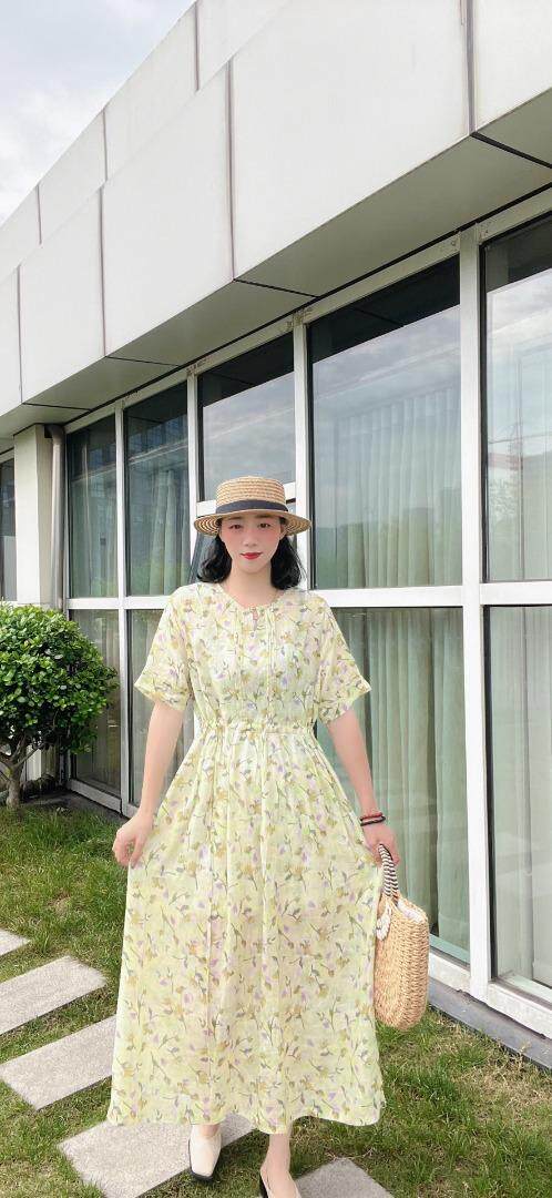 纯苎连衣裙小衫裤子裙子衬衣 时尚风 风淑女风休闲风，女装连衣裙，川哲