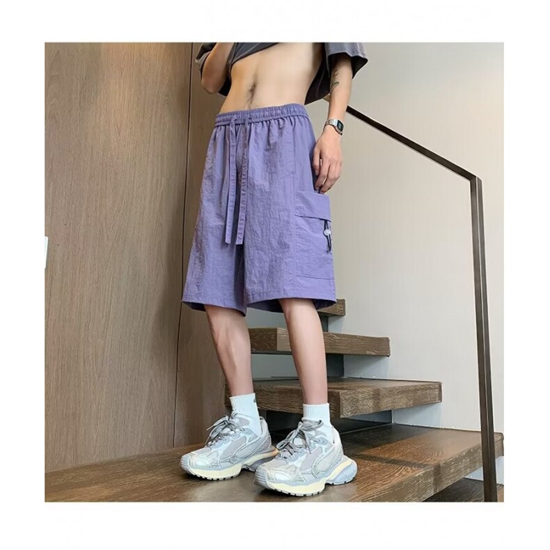 潮牌休闲短裤子男士柔软宽松多口袋潮牌工装裤速干IK282-P34,男装牛仔裤,星座1109-3