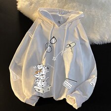 WY2115-P35加绒款-P40纯棉连帽卫衣男大码运动帽衫宽松薄外套男,男装卫衣,电商A040