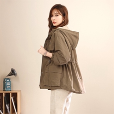 2023冬装新款加厚连帽派克服，女装棉衣/棉服，小林双子