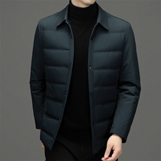 冬季男士翻领羽绒服中年商务休闲白鸭绒保暖外套YYYR2206-P195，男装羽绒服，星座1105-3