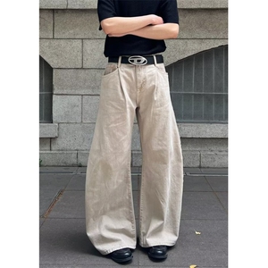 潮牌复古cleanfit直筒休闲裤男夏季宽松新款百搭工装长裤 KN7035图片