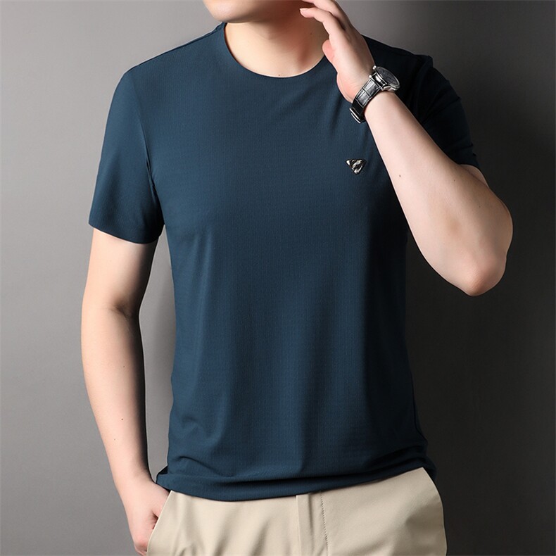 XLAL-T6665男士2023年夏季新款百搭衬衫男短袖商务休闲衬衣男P50，男装衬衫，电商B360