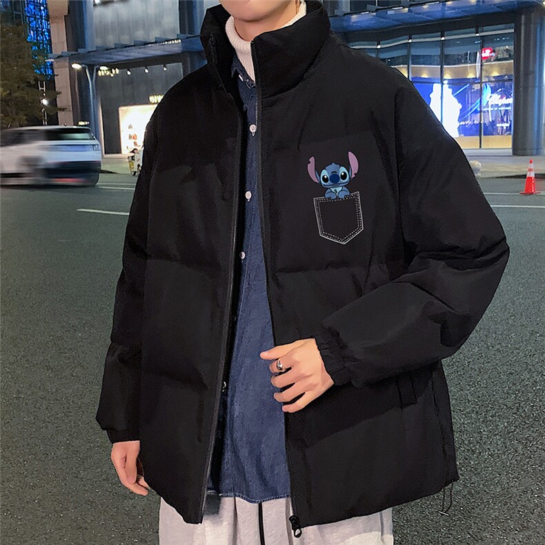 秋冬新款韩版加厚保暖立领宽松棉服外套男MY2057P115控135,男装棉衣,电商A268A