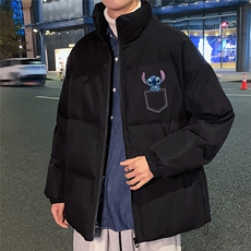 秋冬新款韩版加厚保暖立领宽松棉服外套男MY2057P115控135，男装棉衣，电商A268A