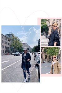 秋款风衣图片
