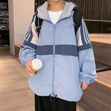 春秋ins港风百搭夹克外套男韩版潮流男风衣连帽上衣W3557-P58，男装夹克，星座512-2