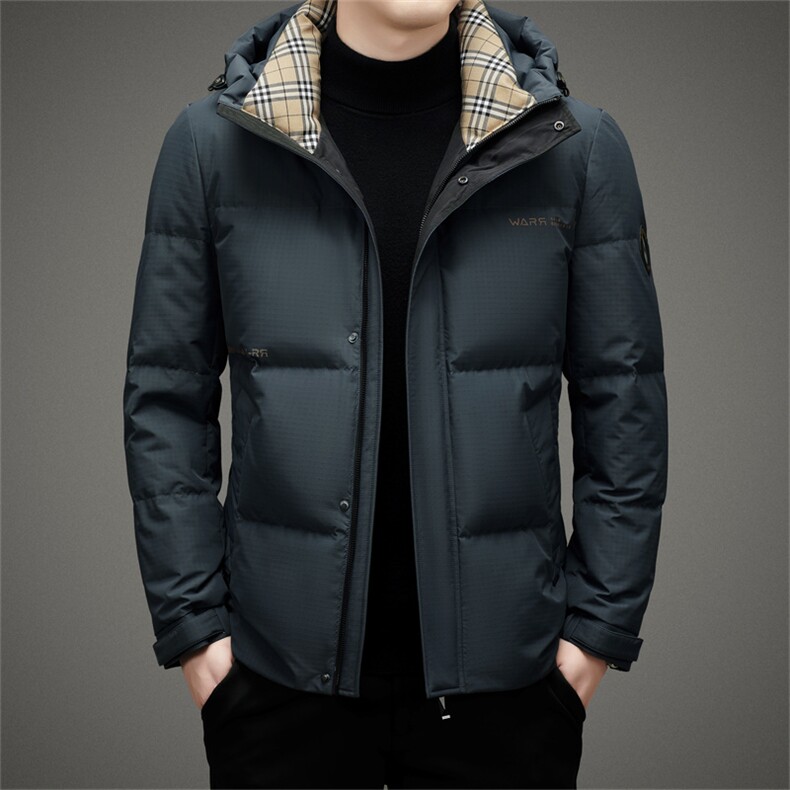 L680钱塘2020-2新款中年男士休闲百搭连帽羽绒服外套数据好P250,男装羽绒服,钱塘207-2