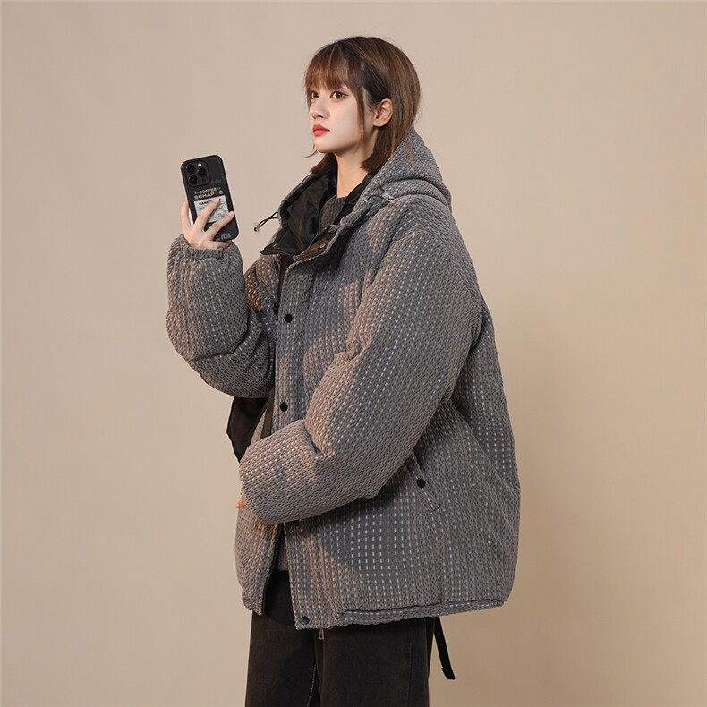 25年特殊面料羽绒棉服港风中性潮牌连帽棉衣外套A170-M861-TP100,男装棉衣,电商A170