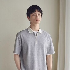 纯色短袖polo衫索罗娜凉感2025夏季新款百搭t恤男款潮流上衣，男装T恤，星座1210-1
