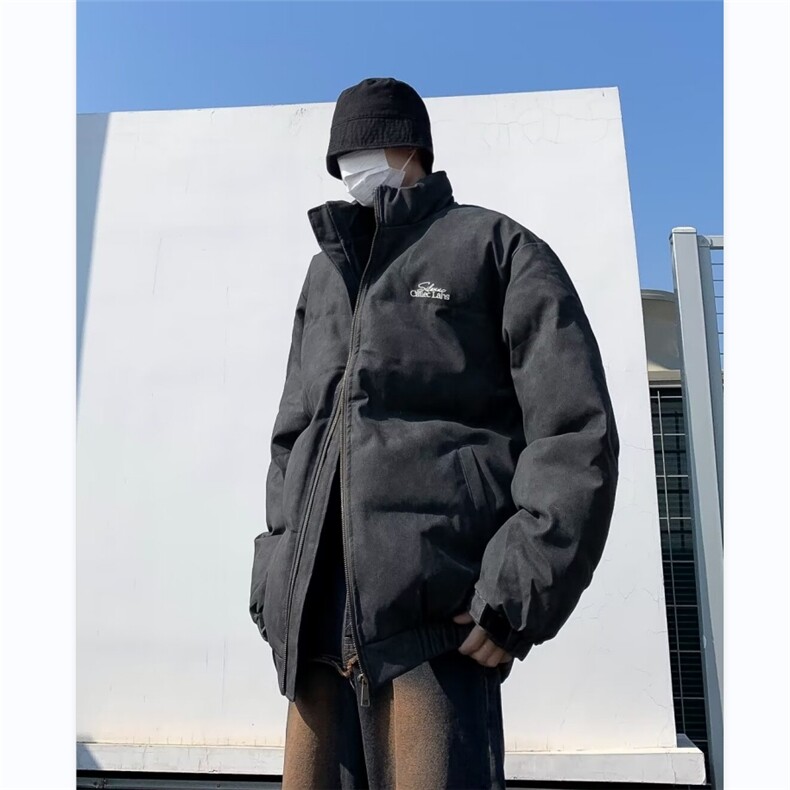 美拉德加厚皮棉服男冬季2024新款面包服美式棉衣外套MF176-P95,男装棉衣,星座412-3