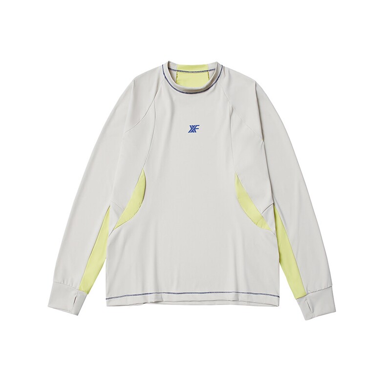 春户外骑行健身撞色明线拼接弹力速干透气运动长袖T恤T401/特P48，男装T恤，星座608A