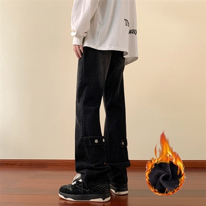 冬季美式ins高街vibe水洗加绒牛仔裤货号加绒K2316P70常规P55图片