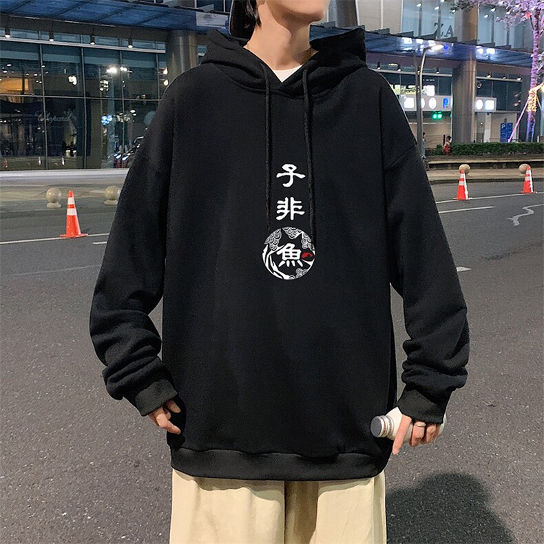 WY2070-P35加绒款-P40纯棉连帽卫衣男大码运动帽衫宽松薄外套男,男装卫衣,电商A040