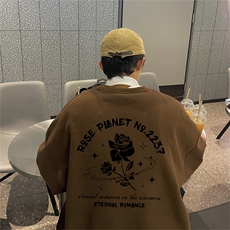 特P25控48秋冬新款男士圆领卫衣宽松休闲日常百搭上衣WQ2456，男装卫衣，电商B370