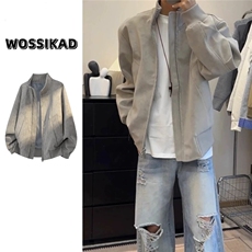 JY570-P63立领防寒PU皮衣外套男双拉链棒球服美式飞行员夹克，男装夹克，星座1501-3