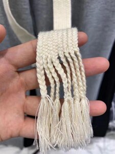 超火??宽抽绳 编织抽绳腰带阔腿裤图片