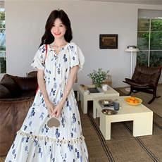 现货210-3263-P135-K198新款碎花温柔风连衣裙，女装连衣裙，浙宝210（原浙宝191）