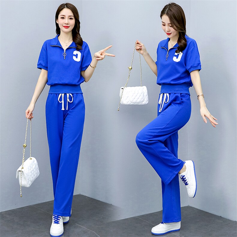 2025春秋季新款爱心刺绣休闲卫衣套装女时尚网红炸街运动服两件套，女装套装/套裙，妙形