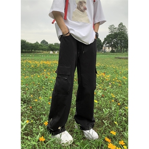 B221 美式ins街头hiphop宽松休闲多口袋工装裤子 LK23120-P65控88图片