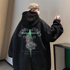 已注册抖音直播得物高品质宽松麂皮绒男连帽卫衣外套W7006P55控79，男装卫衣，电商C408(原B339-1)