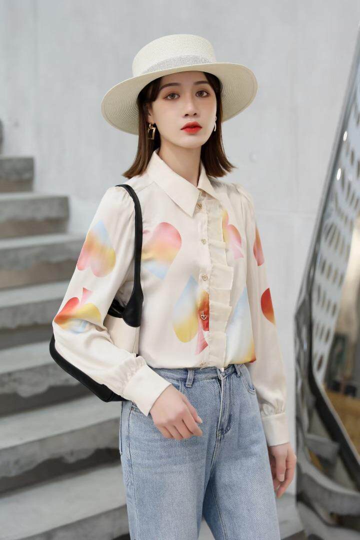 仿印花上衣，小清新，有现货，其它，研尚