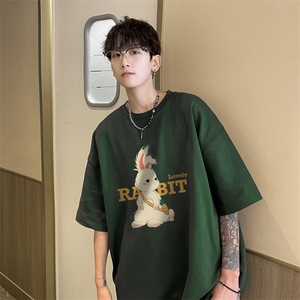 230g重磅纯棉! 夏季短袖t恤男半袖男XT412-P25图片
