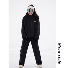 2024春防水滑雪服套装男女保暖俩件套登山服M77+K1073J加绒-P250，男装休闲套装，电商A001