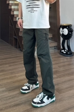 有大图自拍图速干美式工装裤男夏季显瘦阔腿休闲裤潮K41-P40，男装工装外套，电商A178