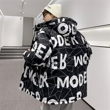港风2026冬季新款90%白鸭绒中长款连帽羽绒服男XZ109-Y1260-P218，男装羽绒服，星座109