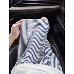 B221 美式ins高街暗黑条纹短裤五分裤 LK25471-特P18控38图片