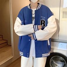潮流夹克潮男春季毛呢拼皮夹克J51P63，男装夹克，星座1116-2