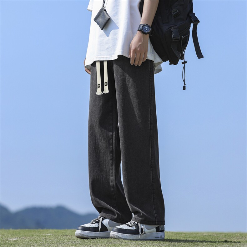 美式高街牛仔裤男款2024新款夏季休闲长舒适百搭裤K828-特批-37,男装牛仔裤,星座718-1