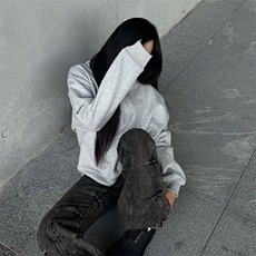 网图重磅全棉无帽绳380克拼接连帽卫衣boxy套头外套男AH913-特P40，女装短外套，四季星座610B