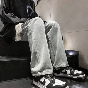 牛仔裤男休闲宽松直筒牛仔裤313A-1-NZ025-P55 控68图片
