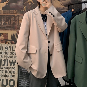 西装外套男新款港风宽松小西服潮流高街休闲上衣A168-WGXF01-TP88图片