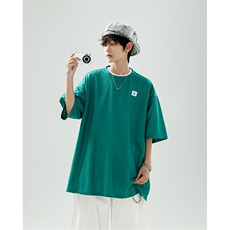 8XL-M重磅！特大码T潮牌上衣男中性华夫格短袖T恤DX304P25控39，男装T恤，电商D206-1